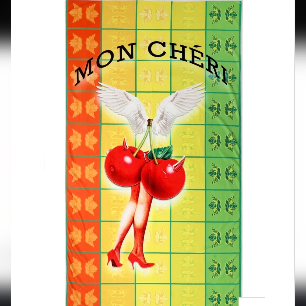 Boys Lie Beach Towel Mon Chéri Graphic New With Linen Bag